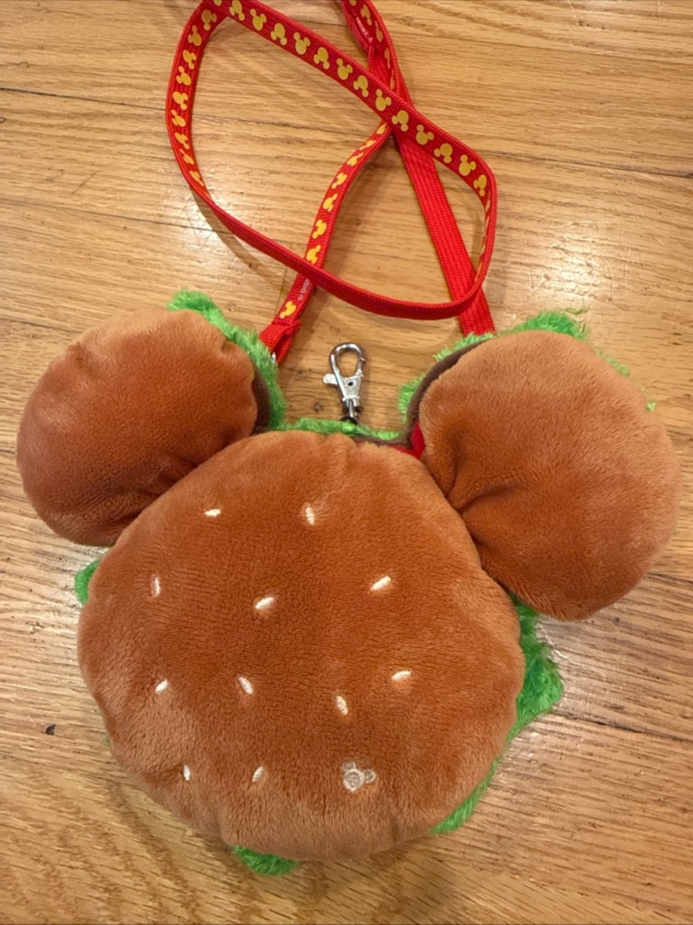 Tokyo Disney Hamburger Sling Coin Purse/Passholder - Picture 2 of 4